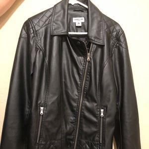 Celebrity Pink Leather Jacket XL
